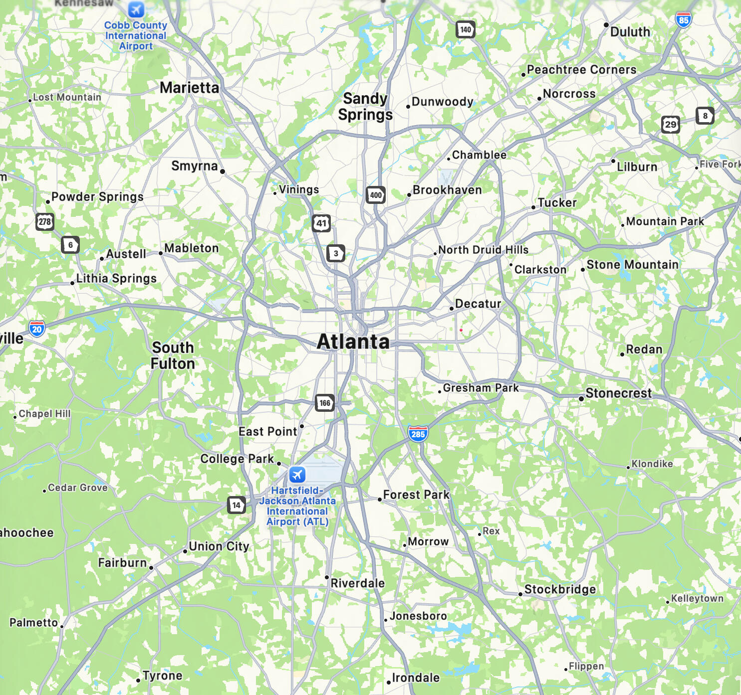 atlanta map services accent walls